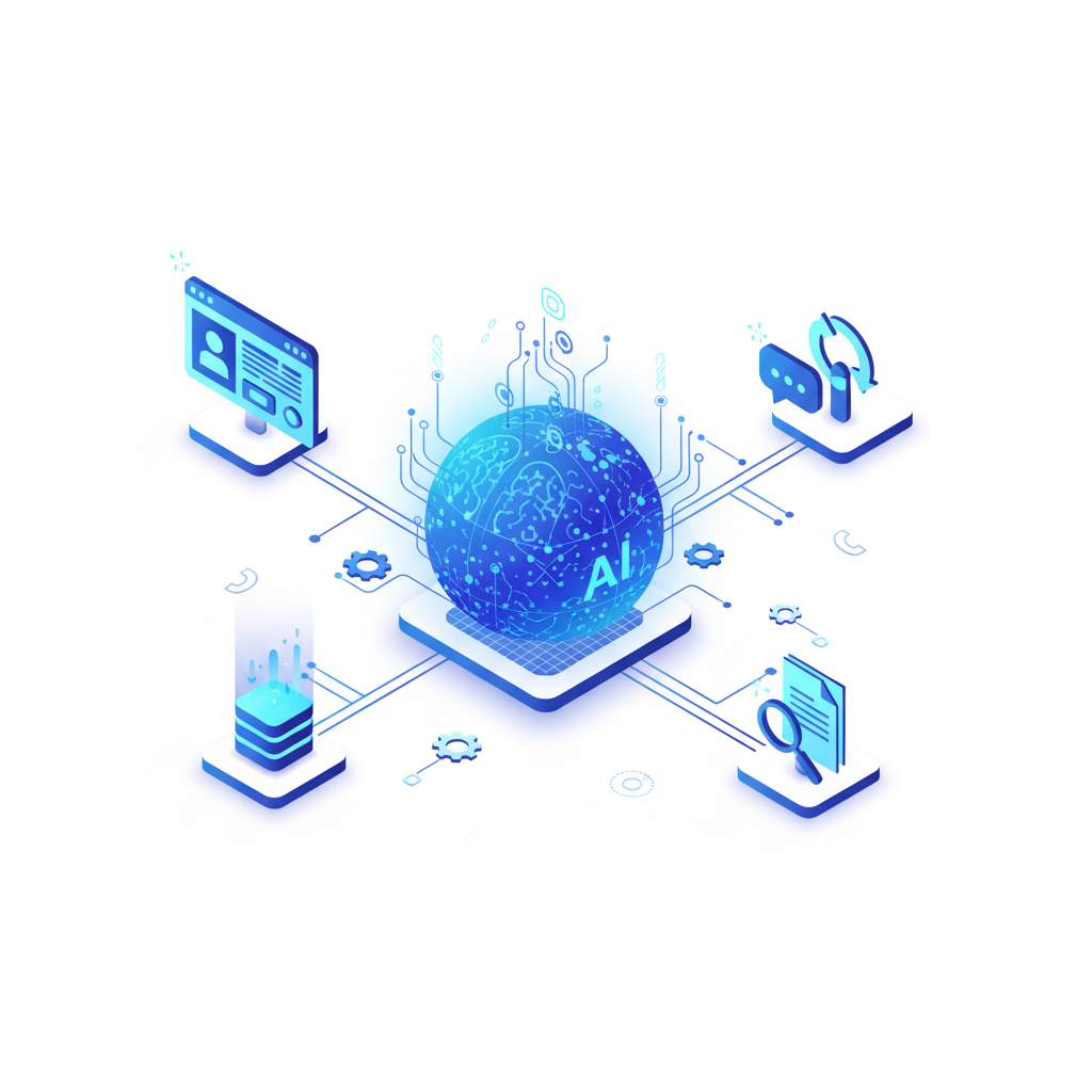 AI systems embedding intelligence into workflows and business processes